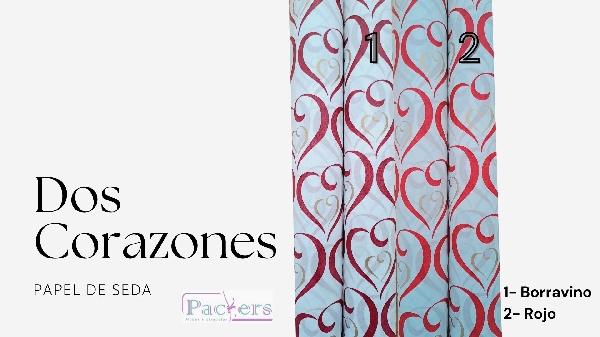 PAPEL DE SEDA DOS CORAZONES